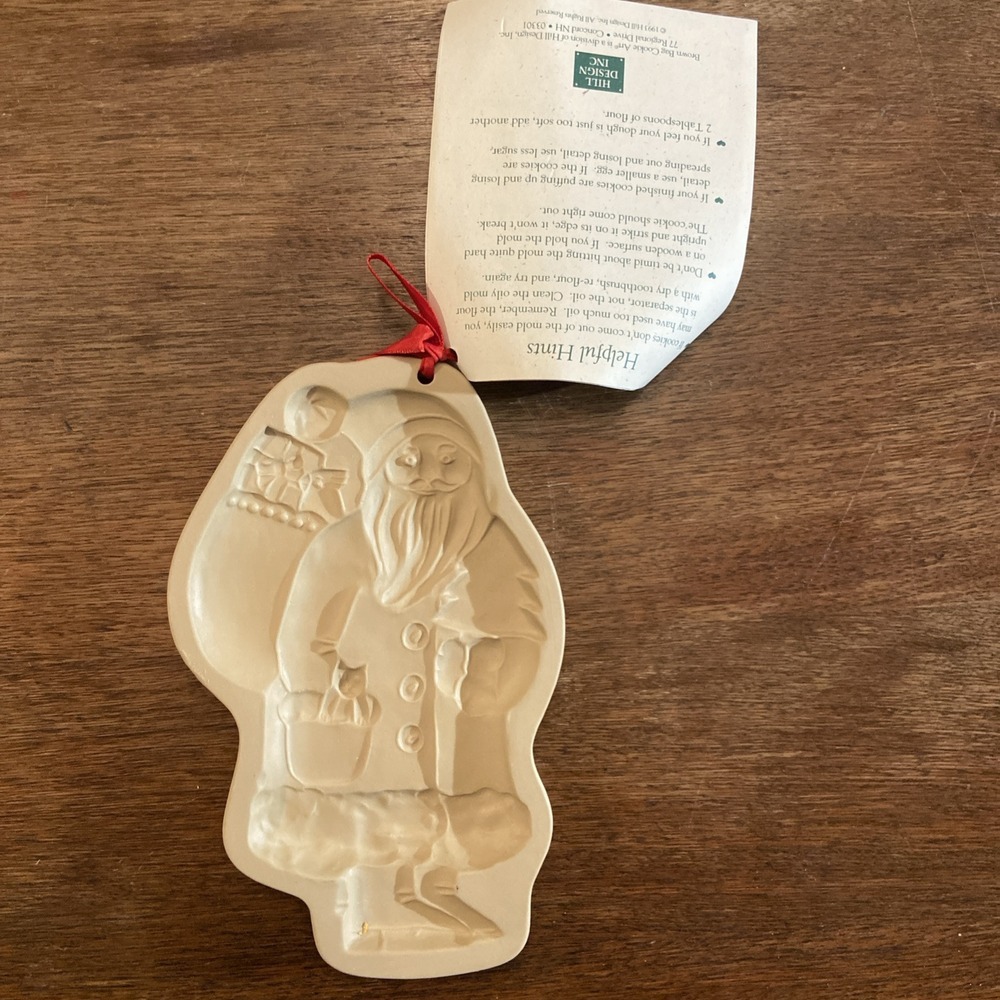 1983 Brown Bag Cookie Art Santa‎ Claus Christmas Cookie Mold